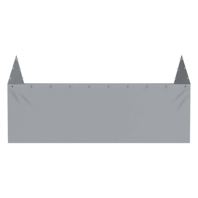 VEVOR nojumes sānsiena 3,66 × 6,10 m, pelēka, ūdensnecaurlaidīga, UV aizsargāta – bez jumta un karkasa