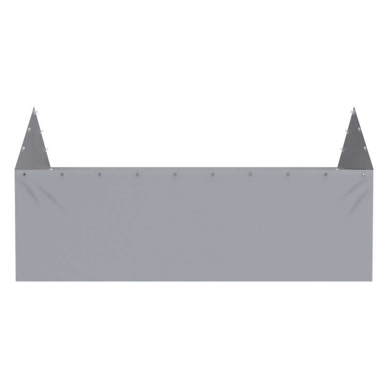 VEVOR nojumes sānsiena 3,96 × 6,10 m, pelēka, ūdensizturīga, UV aizsardzība, viegla uzstādīšana – bez jumta un rāmja