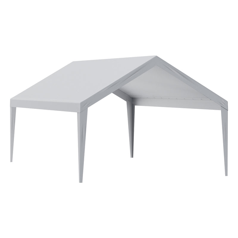 VEVOR nojumes pārsegs 4,00 × 6,10 m, pelēks, ūdensnecaurlaidīgs, UV aizsargāts – tikai pārsegs (bez karkasa)