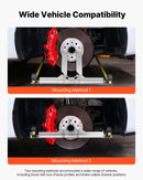 VEVOR riteņu savirzes regulēšanas instruments, 2 gab. pastiprinātas nerūsējošā tērauda savirzes plāksnes ar 2 mērlentēm, precīzs automobiļu riteņu regulēšanas rīks lietošanai mājas apstākļos, piemērots vieglajiem auto, kravas automobiļiem un SUV