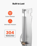 VEVOR riteņu savirzes regulēšanas instruments, 2 gab. pastiprinātas nerūsējošā tērauda savirzes plāksnes ar 2 mērlentēm, precīzs automobiļu riteņu regulēšanas rīks lietošanai mājas apstākļos, piemērots vieglajiem auto, kravas automobiļiem un SUV