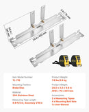 VEVOR riteņu savirzes regulēšanas instruments, 2 gab. pastiprinātas nerūsējošā tērauda savirzes plāksnes ar 2 mērlentēm, precīzs automobiļu riteņu regulēšanas rīks lietošanai mājas apstākļos, piemērots vieglajiem auto, kravas automobiļiem un SUV