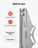 VEVOR riteņu savirzes regulēšanas instruments, 2 gab., pastiprinātas oglekļa tērauda savirzes un sagāzuma regulēšanas plāksnes ar digitālo leņķa mērītāju un 2 mērlentēm, precīzs auto riteņu regulēšanas rīks automašīnām, kravas auto un SUV