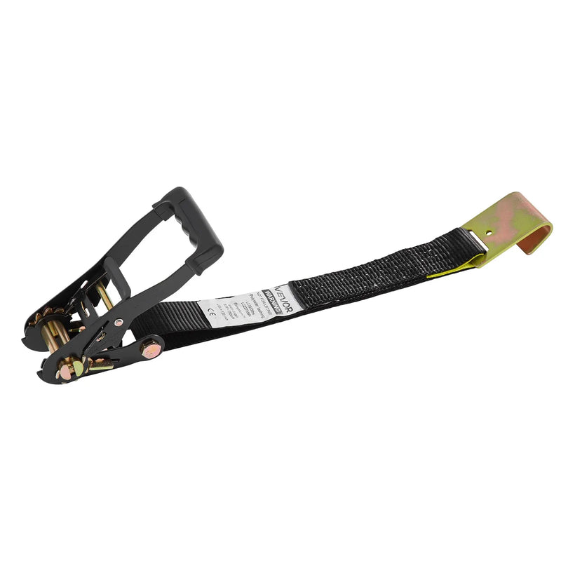 VEVOR riteņu fiksatora nostiprināšanas komplekts, riepu tipa nostiprināšanas siksna piekabēm, transportlīdzekļu nostiprināšanas sistēma ar plakaniem āķiem, darba slodze 1512 kg, pārrāvuma izturība 4540 kg, paredzēta ATV, SUV, motocikliem un piekabēm