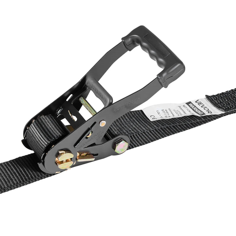 VEVOR riteņu fiksatora nostiprināšanas komplekts, riepu tipa nostiprināšanas siksna piekabēm, transportlīdzekļu nostiprināšanas sistēma ar plakaniem āķiem, darba slodze 1512 kg, pārrāvuma izturība 4540 kg, paredzēta ATV, SUV, motocikliem un piekabēm