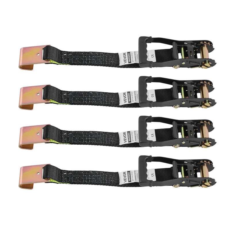 VEVOR riteņu fiksatora nostiprināšanas komplekts, riepu tipa nostiprināšanas siksna piekabēm, transportlīdzekļu nostiprināšanas sistēma ar plakaniem āķiem, darba slodze 1512 kg, pārrāvuma izturība 4540 kg, paredzēta ATV, SUV, motocikliem un piekabēm