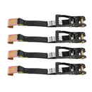 VEVOR riteņu fiksatora nostiprināšanas komplekts, riepu tipa nostiprināšanas siksna piekabēm, transportlīdzekļu nostiprināšanas sistēma ar plakaniem āķiem, darba slodze 1512 kg, pārrāvuma izturība 4540 kg, paredzēta ATV, SUV, motocikliem un piekabēm