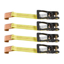 VEVOR riteņu fiksatora nostiprināšanas komplekts, riepu tipa motociklu nostiprināšanas sistēma, transportlīdzekļu nostiprināšanas siksnas ar plakaniem āķiem, darba slodze 1512 kg, pārrāvuma izturība 4540 kg, paredzēta ATV, SUV un piekabēm