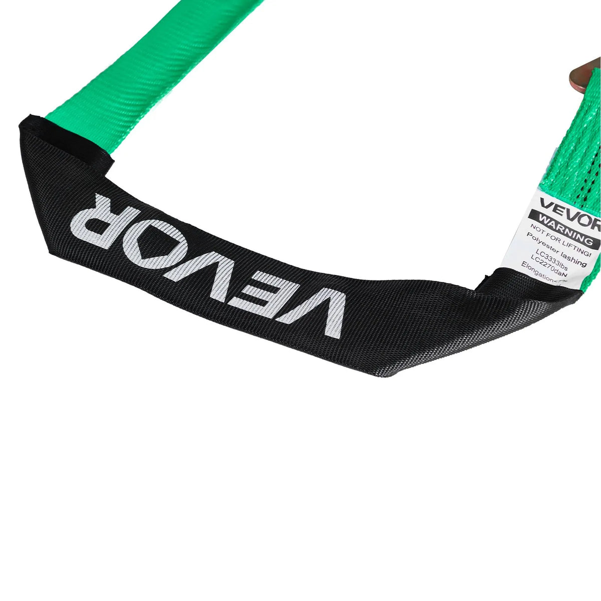 VEVOR Wheel Chock and Securing Kit, Tyre-Type Securing Straps with Reinforced Hook and O-Ring, Breaking Load 4540 kg, Working Load 1512 kg, Suitable for Motorcycles, ATVs and SUV Vehicles