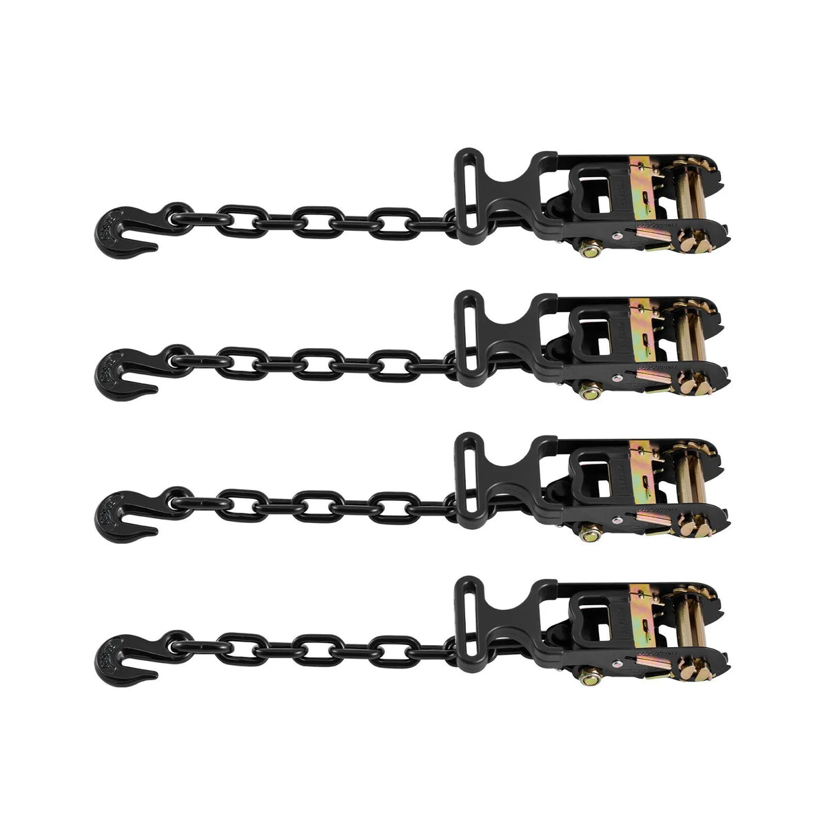 VEVOR Wheel Chock and Securing Kit, Tyre-Type Securing Straps with Reinforced Hook and O-Ring, Breaking Load 4540 kg, Working Load 1512 kg, Suitable for Motorcycles, ATVs and SUV Vehicles