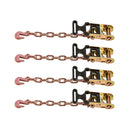 VEVOR riteņa fiksācijas un nostiprināšanas komplekts, riepas tipa vilkšanas ratiņu siksnas ar pastiprinātu āķi, pārrāvuma slodze 4540 kg, darba slodze 1512 kg, piemērots motocikliem, ATV, SUV un sniega motocikliem