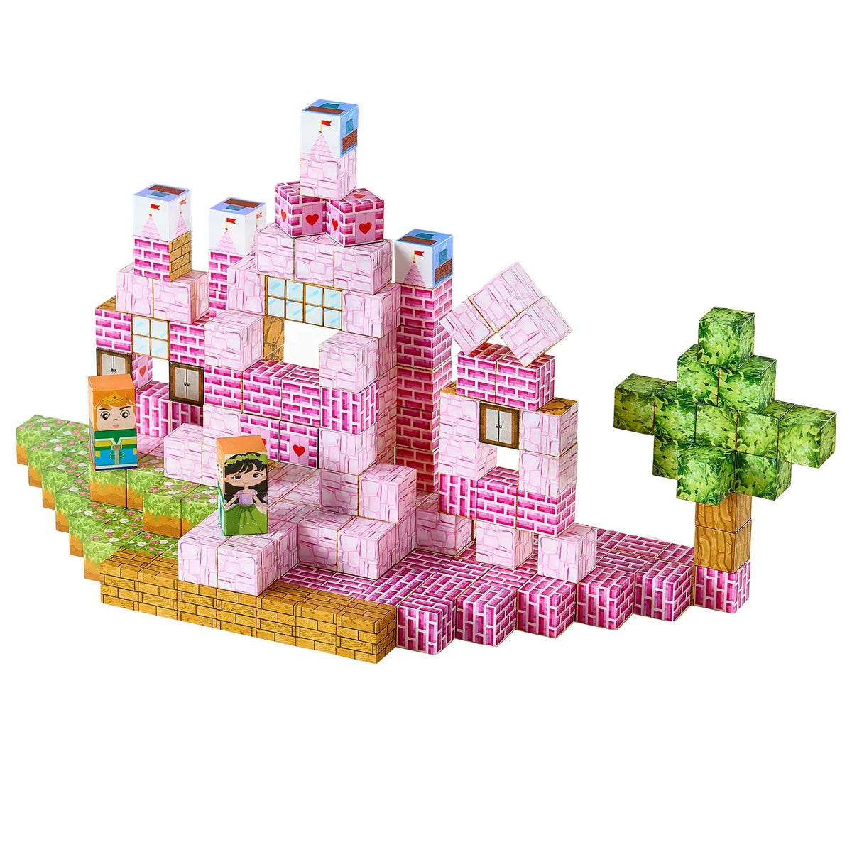 VEVOR Magnetic Building Blocks 100 pcs Princess Castle, STEM Montessori, from 3 years