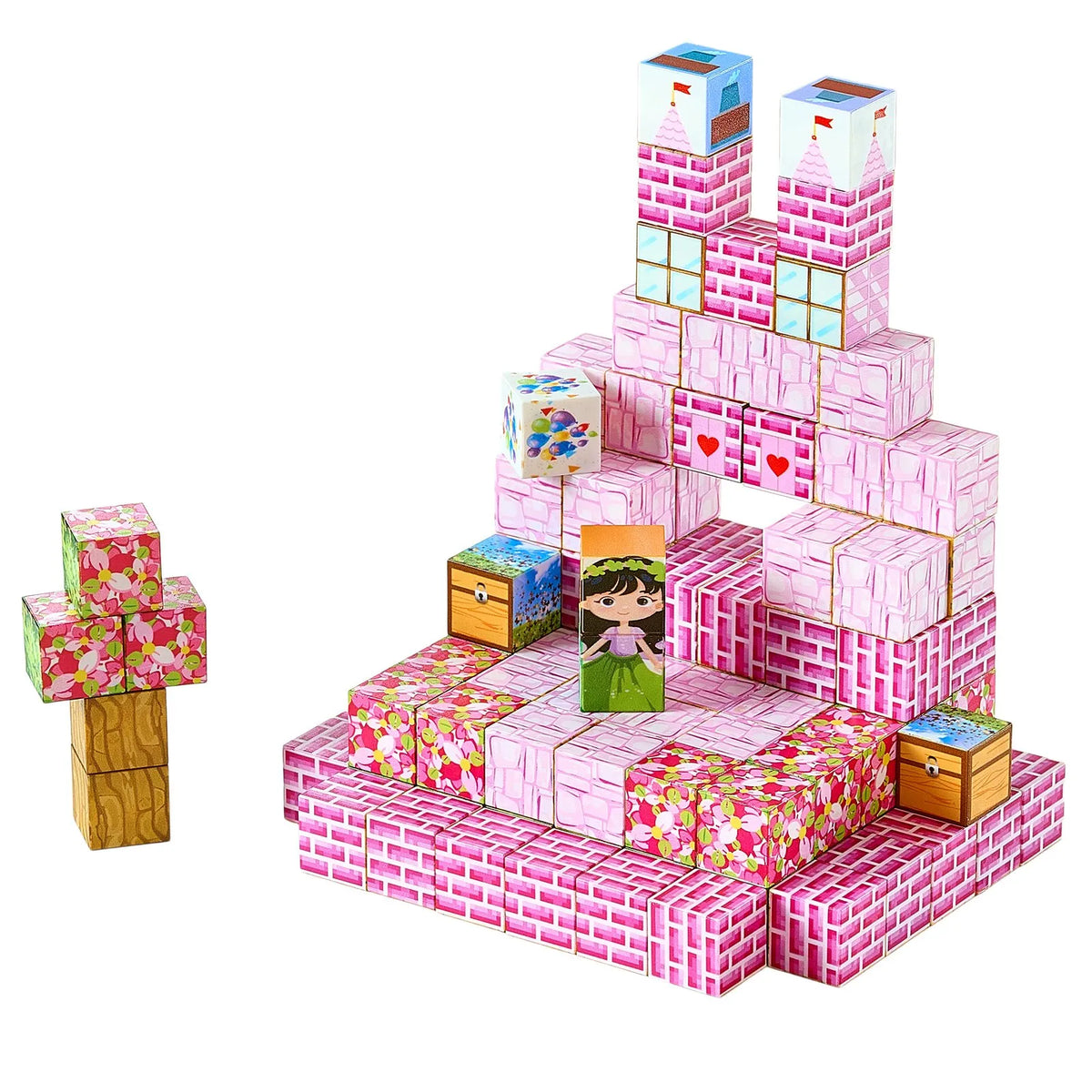 VEVOR Magnetic Building Blocks 100 pcs Princess Castle, STEM Montessori, from 3 years