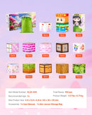 VEVOR magnētisko kluču komplekts, 100 gab., “Princesēšu pils” tēma; magnētiskie būvkubi bērniem, STEM Montessori sensorā rotaļlieta bērniem no 3 gadu vecuma