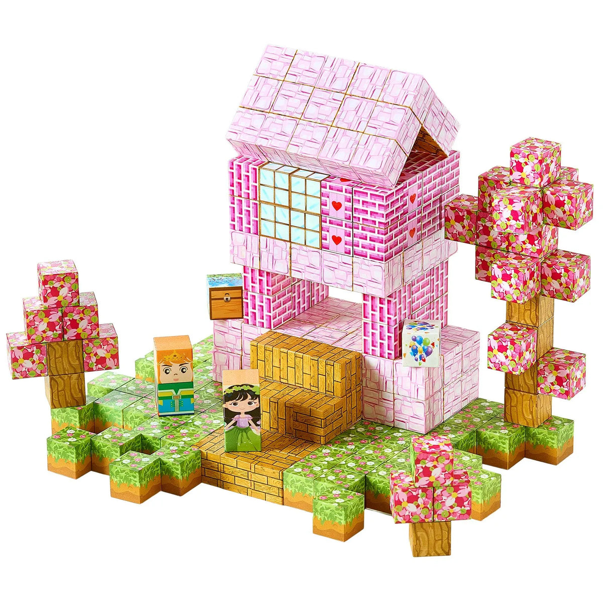 VEVOR Magnetic Building Blocks 100 pcs Princess Castle, STEM Montessori, from 3 years