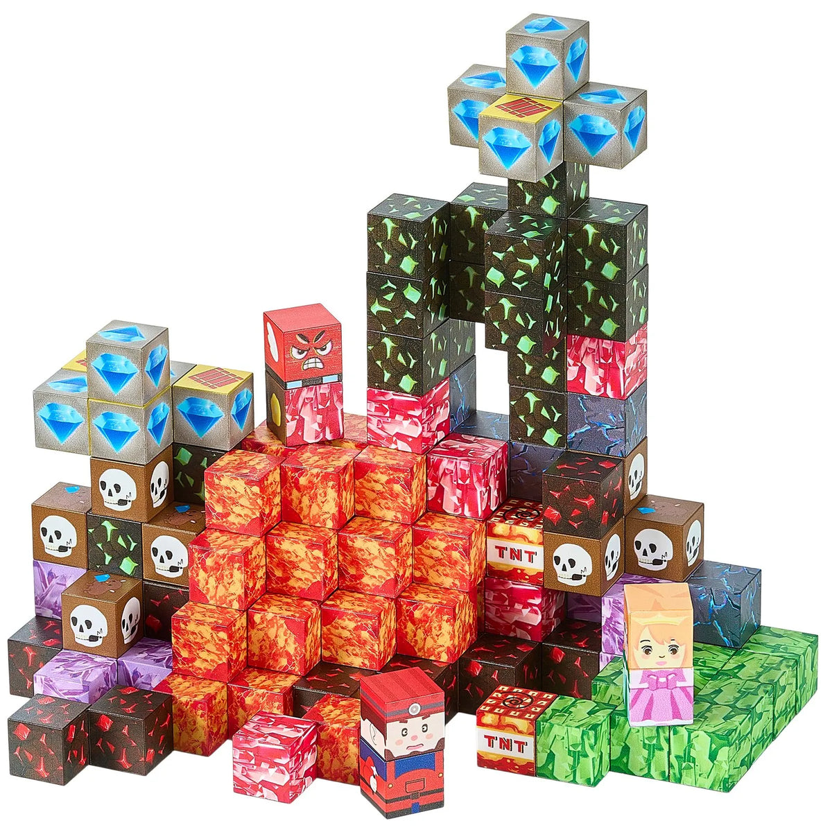 VEVOR Magnetic Building Blocks 150 pcs Dark Castle, STEM Montessori, from 3 years