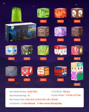 VEVOR magnētisko kluču komplekts, 150 gab., “Tumšās pils” konstrukciju magnētiskie kubi bērniem; STEM Montessori sensorā rotaļlieta bērniem no 3 gadu vecuma