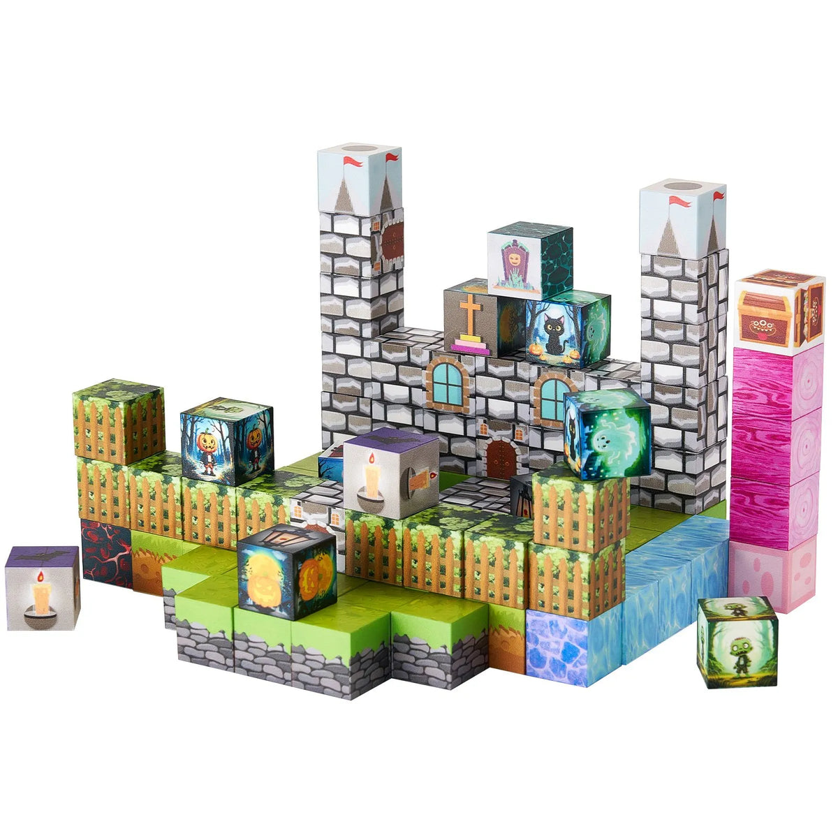 VEVOR Magnetic Building Blocks 100 pcs Coffin Zombies, STEM Montessori, from 3 years