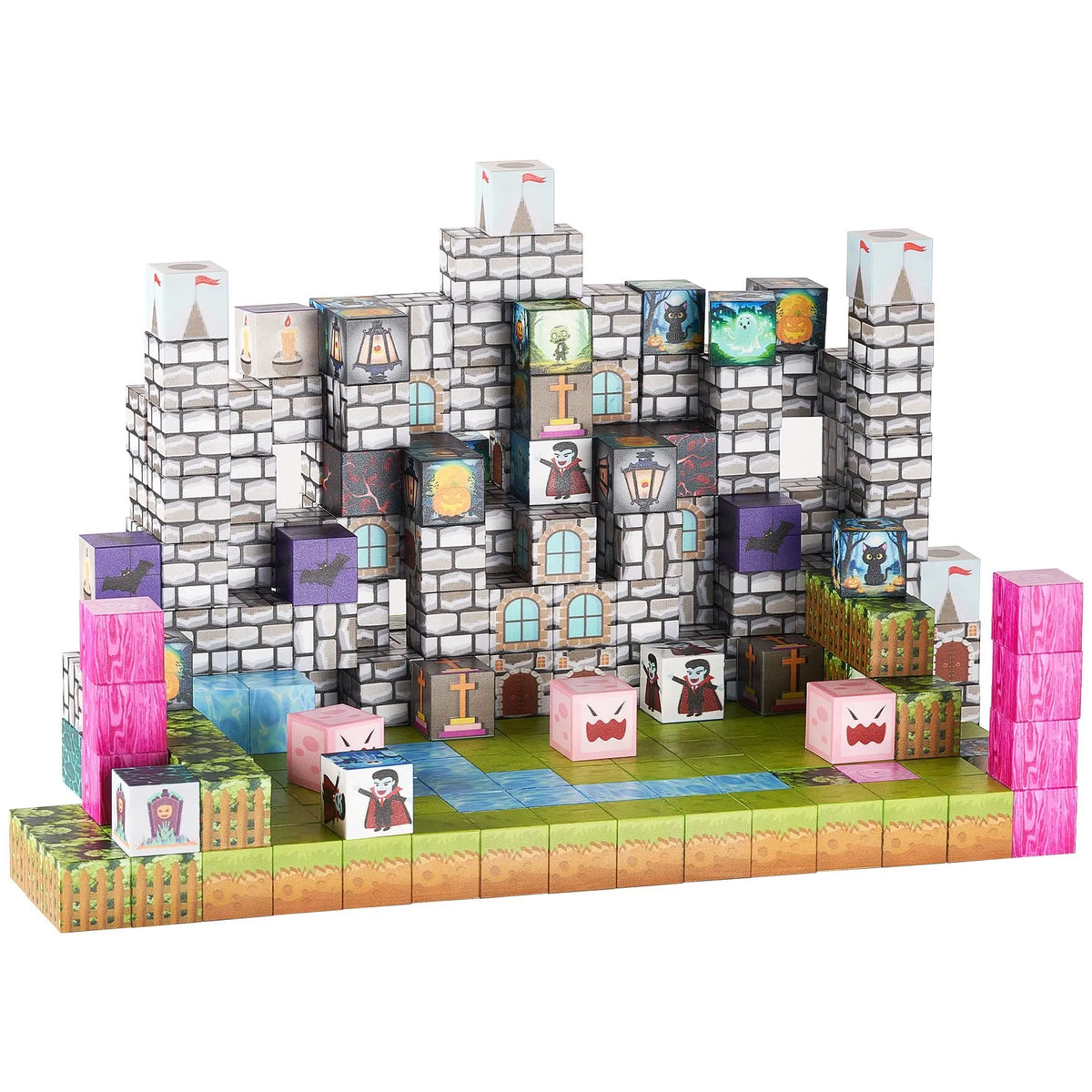 VEVOR Magnetic Building Blocks 100 pcs Coffin Zombies, STEM Montessori, from 3 years