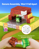 VEVOR magnētisko kluču komplekts, 100 gab., bērnu konstrukciju magnētiskie kubi; STEM Montessori sensorā rotaļlieta bērniem no 3 gadu vecuma