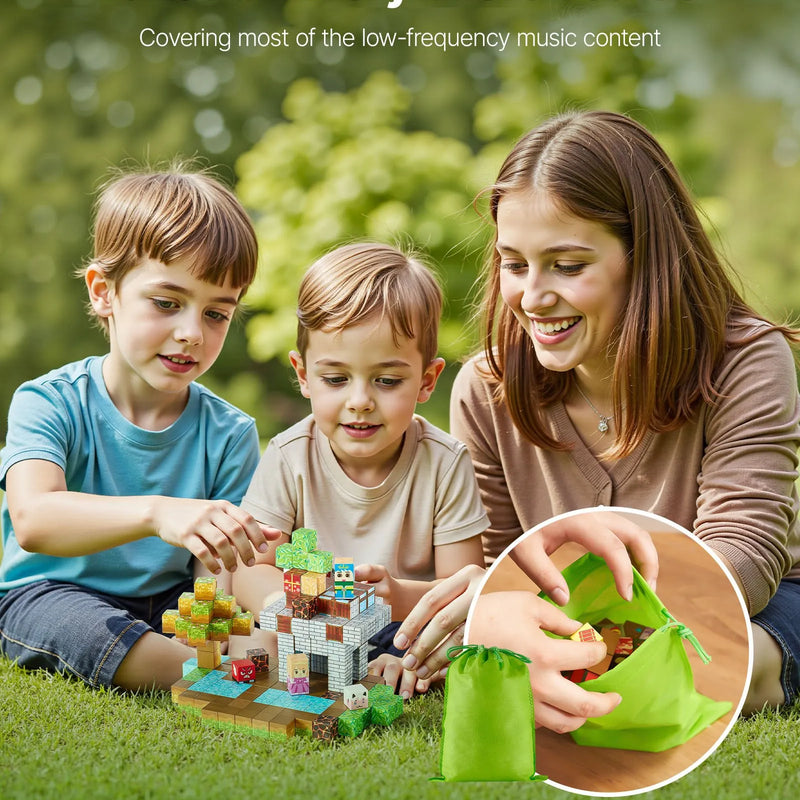 VEVOR magnētisko būvkluču komplekts, 150 gab., Forest Castle tematika, STEM Montessori attīstošās rotaļlietas bērniem, konstrukciju un kaudzē likšanas rotaļlieta zēniem un meitenēm no 3+ gadiem, lieliska dāvana svētkos