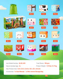 VEVOR magnētisko būvkluču komplekts, 150 gab., Forest Castle tematika, STEM Montessori attīstošās rotaļlietas bērniem, konstrukciju un kaudzē likšanas rotaļlieta zēniem un meitenēm no 3+ gadiem, lieliska dāvana svētkos