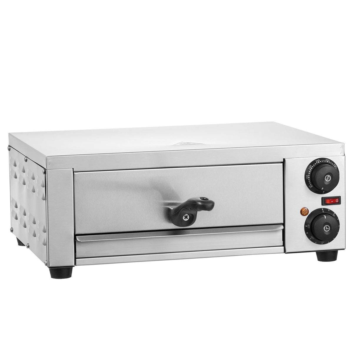 VEVOR Electric Pizza Oven 30 cm, 1500 W, Adjustable Temperature, 120 min Timer
