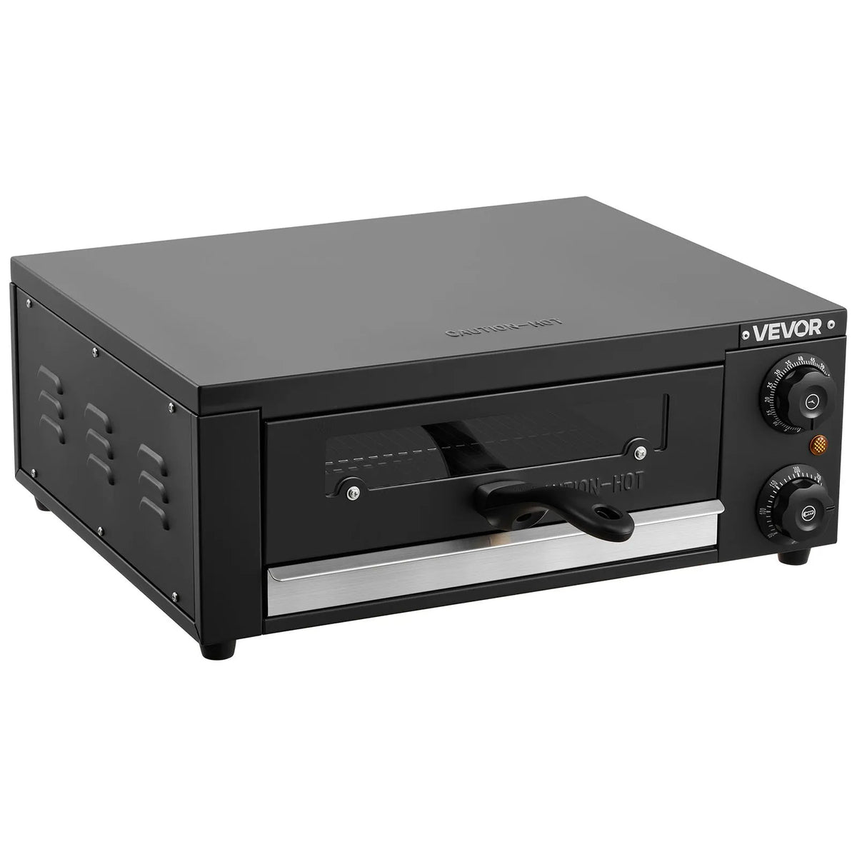 VEVOR elektriskā picas krāsns 30 cm, 1450 W, 25–300 °C, ar taimeri un grila resti, galda