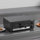 VEVOR elektriskā picu krāsns, 304,8 mm darbgalds, temperatūras diapazons 25–300 °C, 1450 W, ar taimeri un temperatūras kontroli, divkāršu siltuma cauruļu sistēmu un grila resti, picu gatavošanai virtuvē un komerciāliem mērķiem