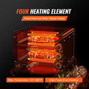 VEVOR 30,4 cm elektriskā galda picas krāsns ar regulējamu temperatūru un 0–120 minūšu taimeri