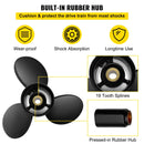 Alumīnija propellers 3 lāpstiņas, 36,8 × 48,3 cm, 19 zobi, RH, saderīgs ar Volvo Penta SX