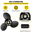 Piekarināmais propellerid, OEM 3817469 aizvietotājs, 3 lāpstiņas, 36,2 x 53,3 cm, alumīnija, savietojams ar Volvo Penta SX piedziņu, 19 zobi, labās puses rotācija