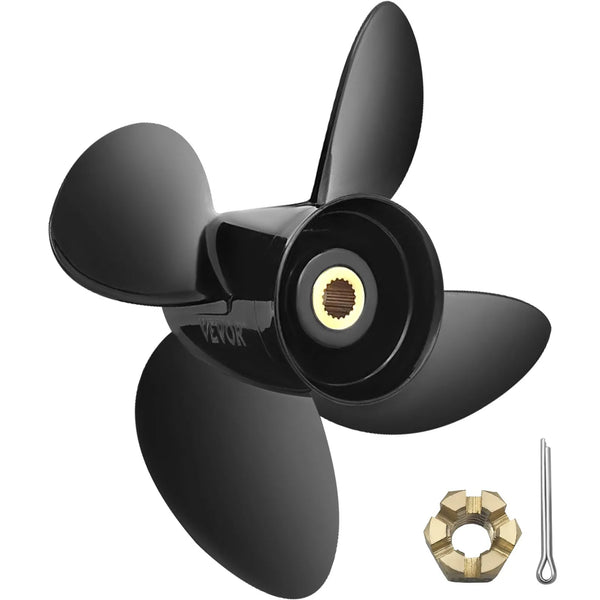 Alumīnija propellers 4 lāpstiņas, 36,2 × 48,3 cm, 19 zobi, RH, saderīgs ar Volvo Penta SX