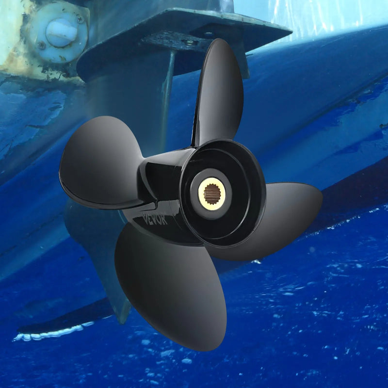 Alumīnija propellers 4 lāpstiņas, 36,2 × 48,3 cm, 19 zobi, RH, saderīgs ar Volvo Penta SX