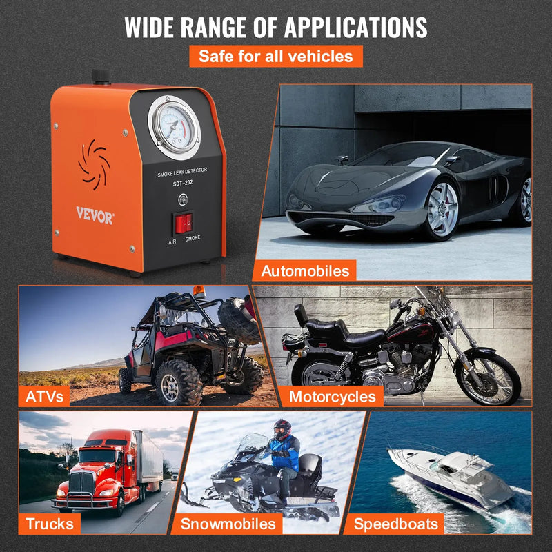 Automobiļu dūmu testers EVAP degvielas un cauruļu sistēmu noplūžu noteikšanai