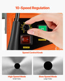 VEVOR magnētiskā urbjmašīna, 1550 W motors, 50,8 mm urbšanas diametrs, 13 000 N magnētiskā piespiedējspēka pārnēsājamais magnētiskais urbis, 0–500 apgr./min regulējams ātrums metāla apstrādei industriāli un mājas darbiem