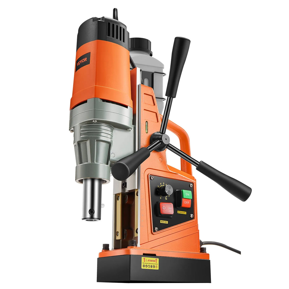 VEVOR Magnetic Drill, 1550 W Motor, 50.8 mm Drilling Diameter, 13,000 N Magnetic Force Portable Magnetic Drill, 0–500 RPM Adjustable Speed for Metal Working Industrial and Home Use