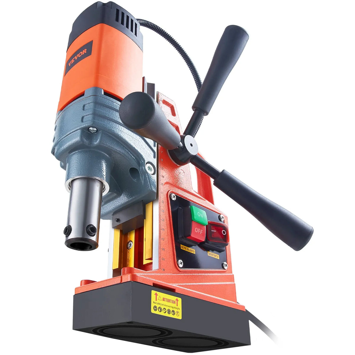 VEVOR Magnetic Drill, 1300 W Motor, Ø 40 mm Drilling Diameter, 12,500 N Magnetic Grip, 810 RPM No-Load Speed, Electric Magnetic Drill for Metal, Industrial and Domestic Use