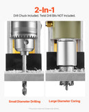 VEVOR magnētiskā urbjmašīna, 1400 W motors, 40 mm urbuma diametrs, 12 500 N pārnēsājama elektriskā magnētiskā urbjmašīna, 800 apgr./min bezslodzes ātrums, urbjmašīna metāla virsmām, rūpniecībai un mājas darbiem