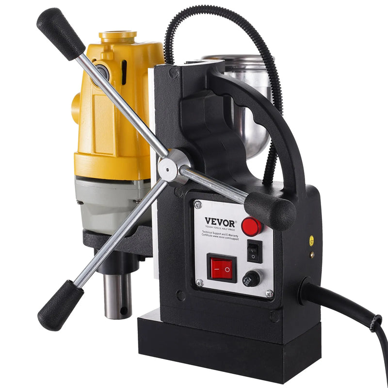 VEVOR 1100 W magnētiskā urbjmašīna ar 12 000 N magnētisko spēku un 6 HSS vainadziņiem