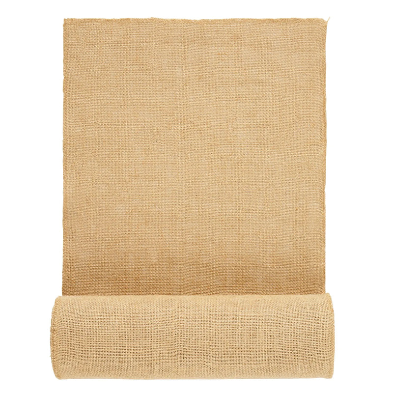 VEVOR džutas auduma rullis, 35,6 cm x 9,14 m un 50 x 50 augsta blīvuma plats dabīgās džutas auduma rullis, džutas audums koku aptīšanai, dekorēšanai, rokdarbiem, kāzām, dārzkopībai, augu un koku ziemas aizsardzībai - ZEMLETES.LV