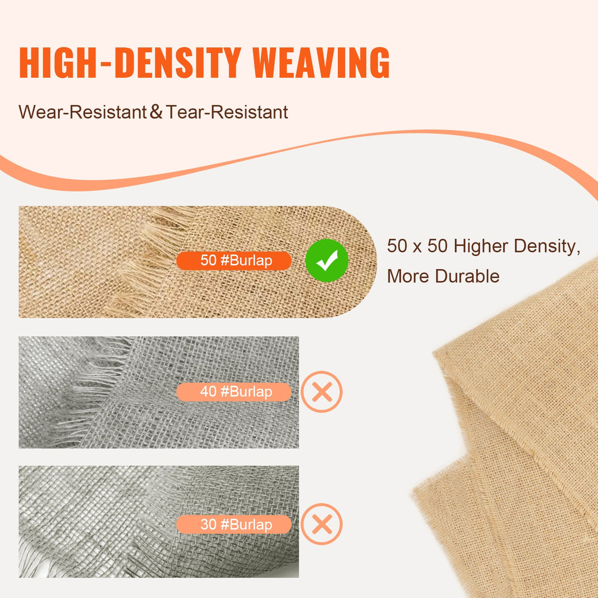 VEVOR Leaf Netting Roll, 915 mm x 45.7 m, for Tree Wrapping and Crafts