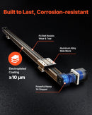 VEVOR lineārā vadotne ar siksnas piedziņu, CNC lineārās kustības galda aktuators ar NEMA 34 soļu motoru, 1300 mm darba gājiens, ātrgaitas motorizēts risinājums gravēšanas iekārtām, CNC frēzmašīnām un 3D printeriem