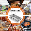 VEVOR 4 Gabalu Tvaika Galda Pannas, 53 x 32,5 x 10 cm, 13L, Nerūsējošā Tērauda