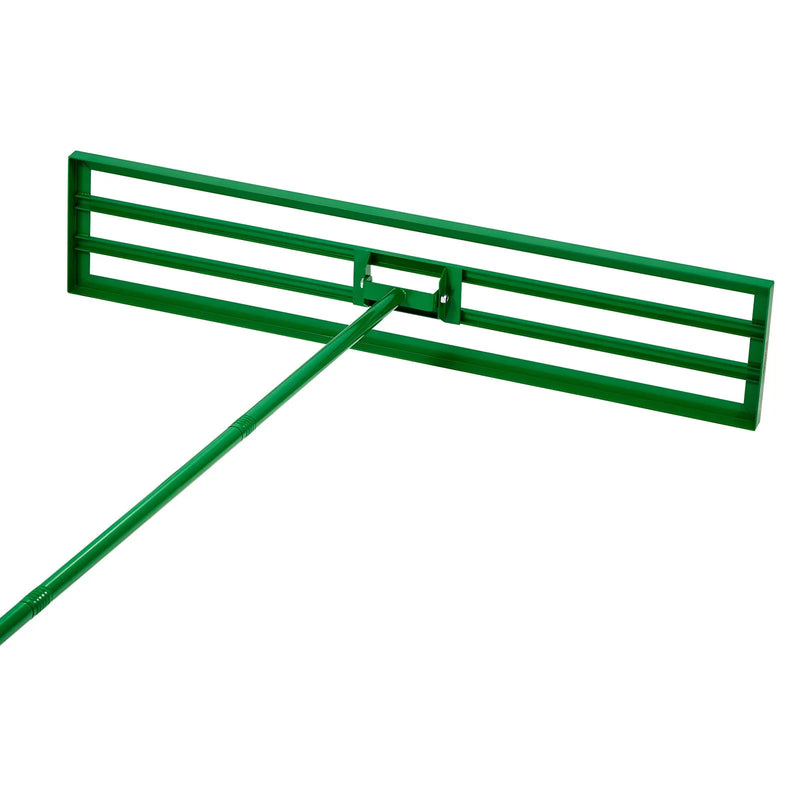 VEVOR zāliena līdzināšanas grābeklis 1220 × 254 mm, pastiprināts zāliena līdzināšanas instruments ar 1980 mm tērauda pagarināto rokturi, piemērots dārzam, golfa zālienam un saimniecībai - ZEMLETES.LV