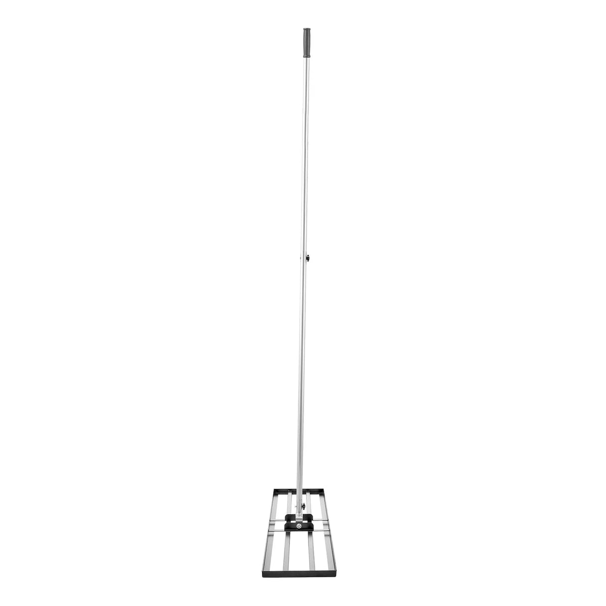 VEVOR Lawn Levelling Rake with 213 cm Handle, 1219 × 254 mm Ground Plate, Rust-Resistant Carbon Steel Soil Levelling Tool with 2 Height Adjustment Levels, for Lawns, Yards and Golf Courses