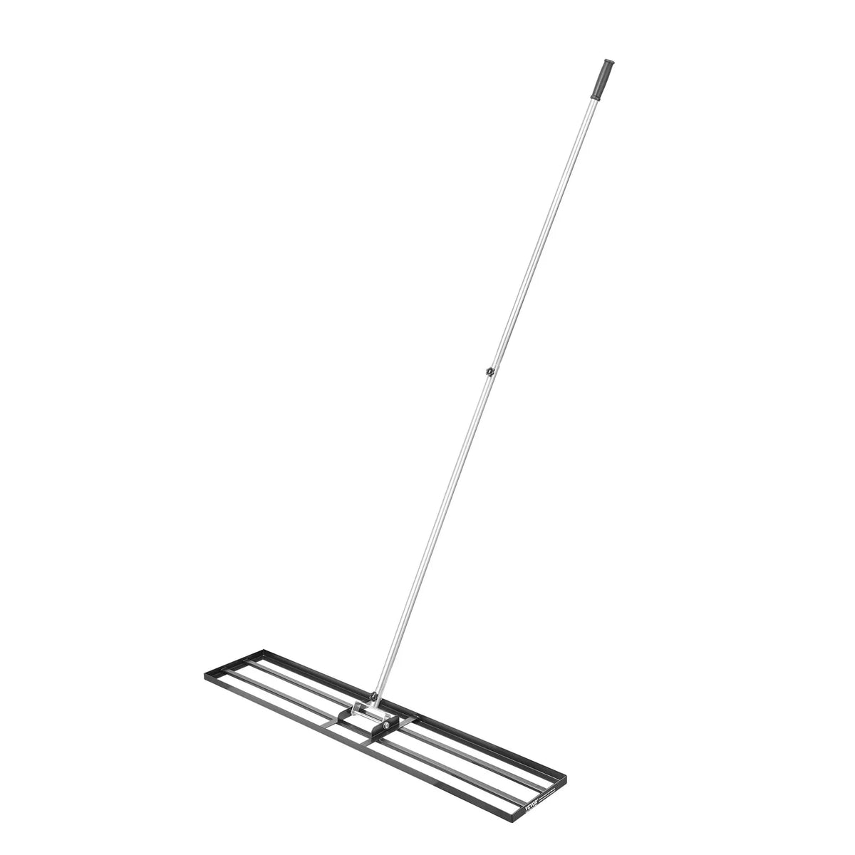 VEVOR Lawn Levelling Rake with 213 cm Handle, 1219 × 254 mm Ground Plate, Rust-Resistant Carbon Steel Soil Levelling Tool with 2 Height Adjustment Levels, for Lawns, Yards and Golf Courses