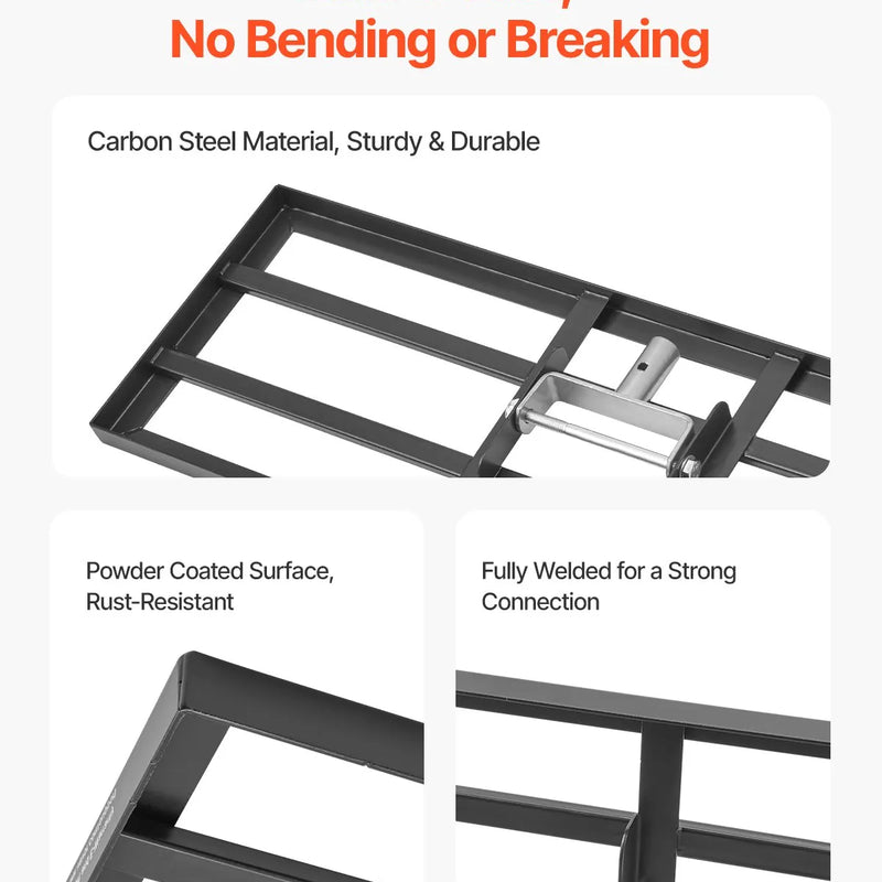 VEVOR zāliena izlīdzināšanas grābeklis ar 213 cm rokturi, 762 × 254 mm zemes plāksne, pret rūsu noturīgs oglekļa tērauda augsnes izlīdzināšanas instruments ar 3 augstuma regulēšanas līmeņiem, zālienam, pagalmam un golfa laukumiem