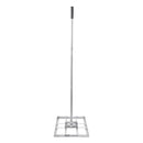 VEVOR zāliena līdzināšanas grābeklis ar 2130 mm rokturi, 1220 × 254 mm plāksni, oglekļa tērauda zāliena līdzinātājs ar 2 regulējamiem augstumiem, zāliena izlīdzināšanas instruments pagalmam un golfa laukumiem