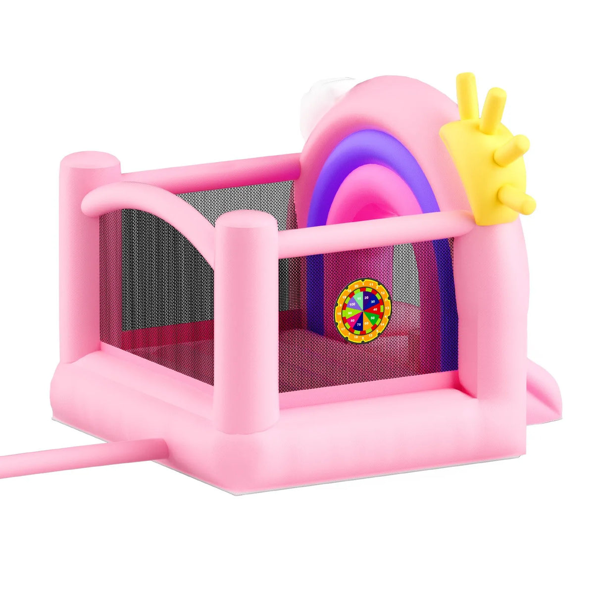 VEVOR Inflatable Bouncy Castle with Slide and Blower, 2.79 × 2.31 × 2.31 m, Indoor and Outdoor